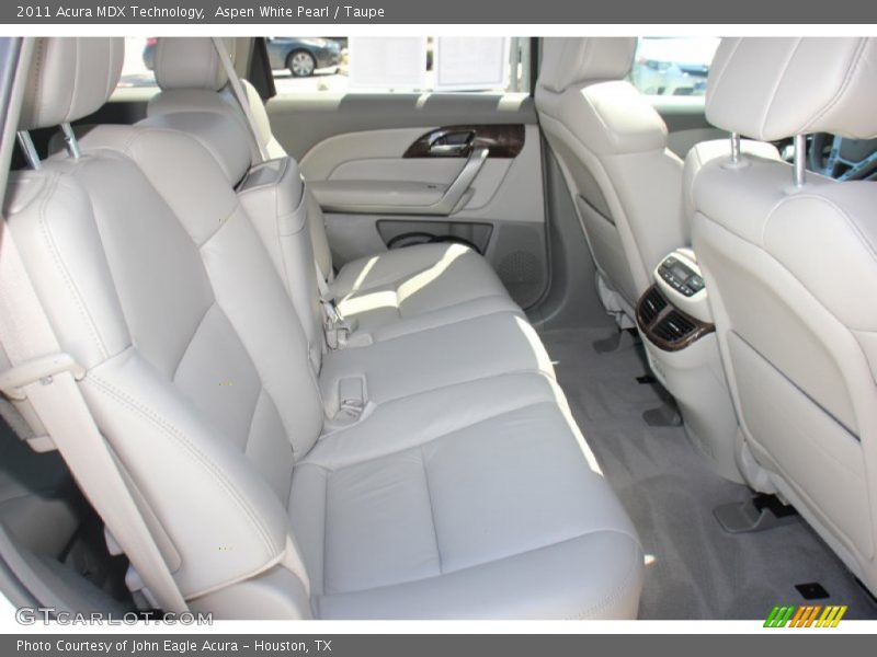 Aspen White Pearl / Taupe 2011 Acura MDX Technology