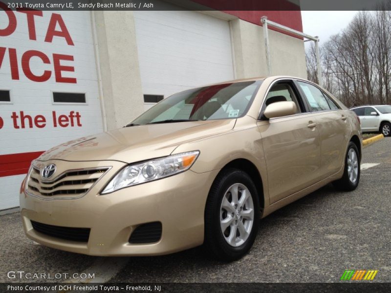 Sandy Beach Metallic / Ash 2011 Toyota Camry LE