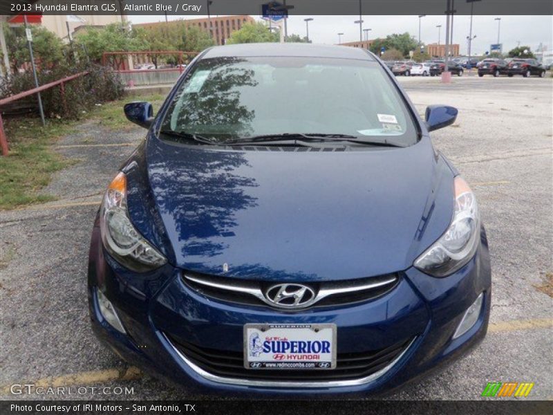 Atlantic Blue / Gray 2013 Hyundai Elantra GLS