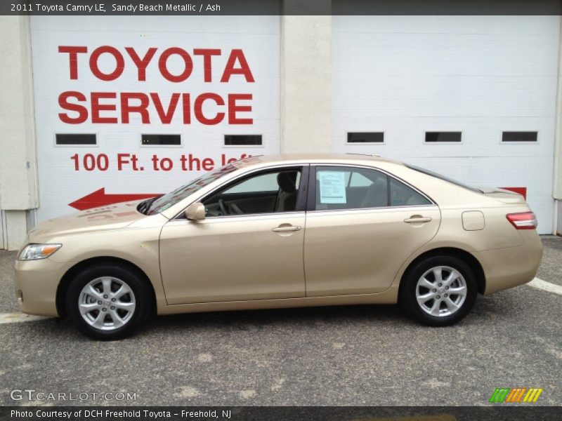 Sandy Beach Metallic / Ash 2011 Toyota Camry LE