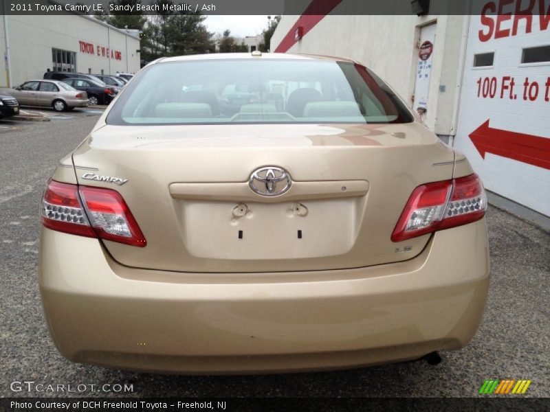 Sandy Beach Metallic / Ash 2011 Toyota Camry LE