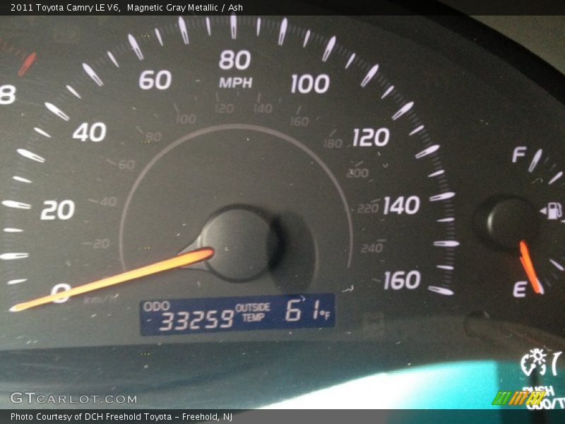 Magnetic Gray Metallic / Ash 2011 Toyota Camry LE V6