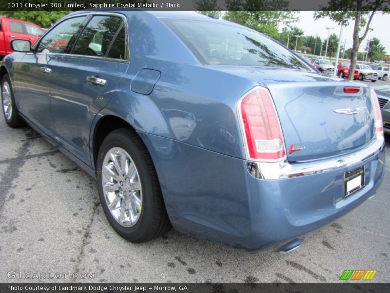 Sapphire Crystal Metallic / Black 2011 Chrysler 300 Limited