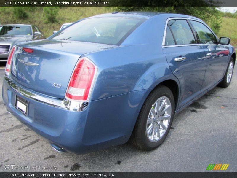 Sapphire Crystal Metallic / Black 2011 Chrysler 300 Limited