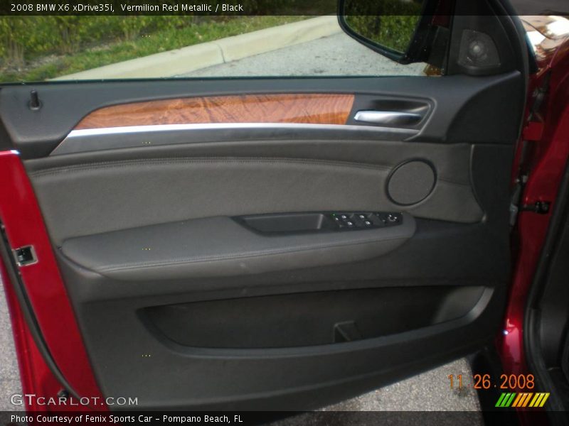 Vermilion Red Metallic / Black 2008 BMW X6 xDrive35i