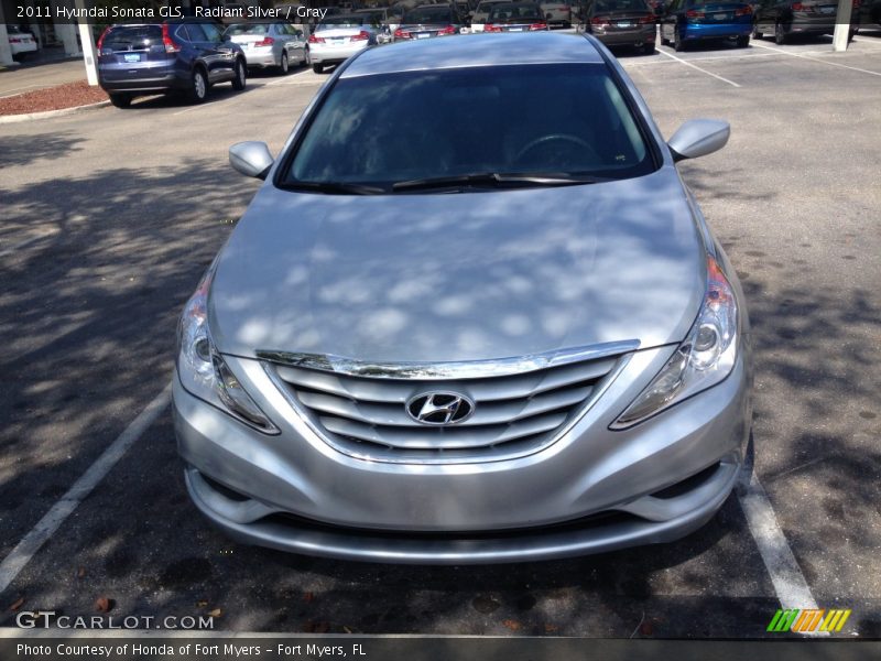 Radiant Silver / Gray 2011 Hyundai Sonata GLS
