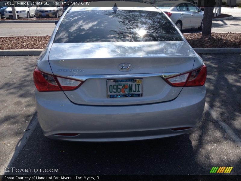 Radiant Silver / Gray 2011 Hyundai Sonata GLS