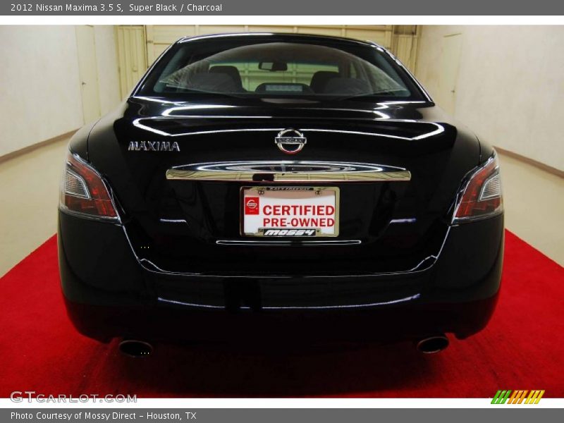 Super Black / Charcoal 2012 Nissan Maxima 3.5 S