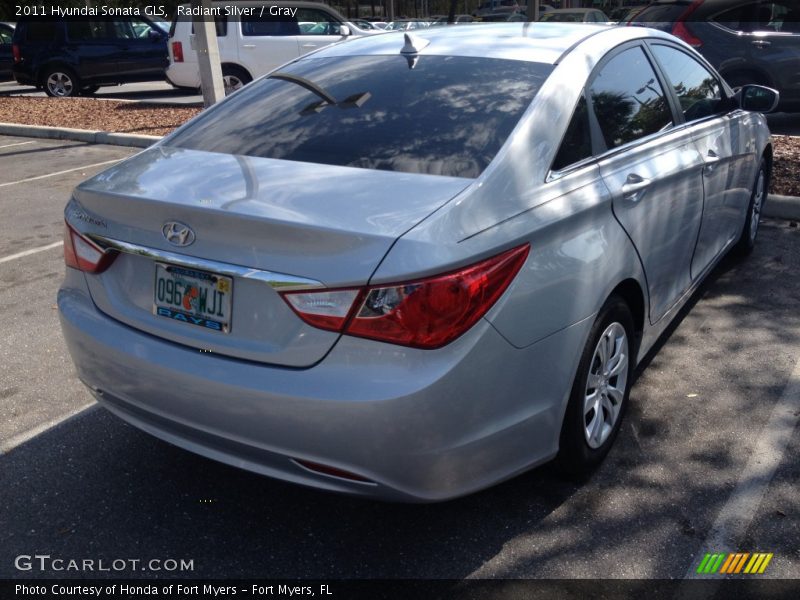 Radiant Silver / Gray 2011 Hyundai Sonata GLS