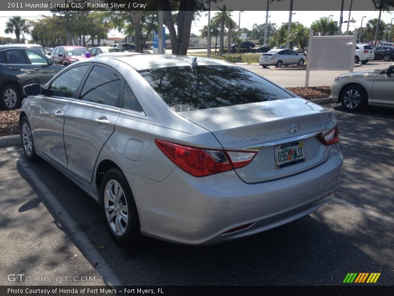Radiant Silver / Gray 2011 Hyundai Sonata GLS