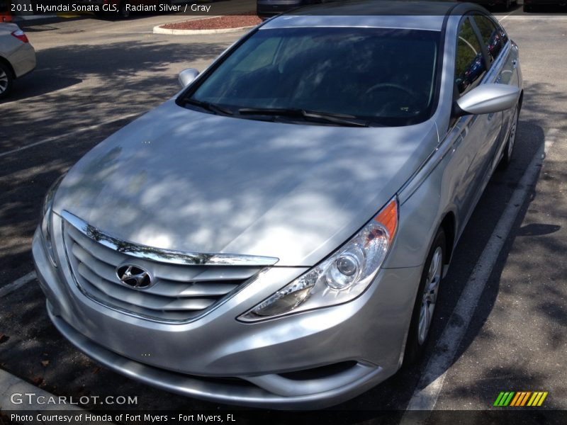 Radiant Silver / Gray 2011 Hyundai Sonata GLS