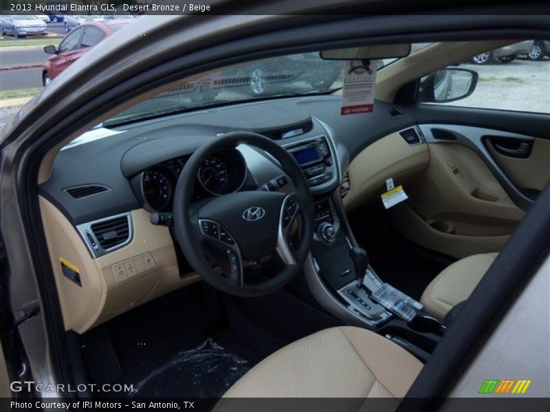 Desert Bronze / Beige 2013 Hyundai Elantra GLS