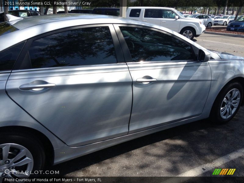 Radiant Silver / Gray 2011 Hyundai Sonata GLS