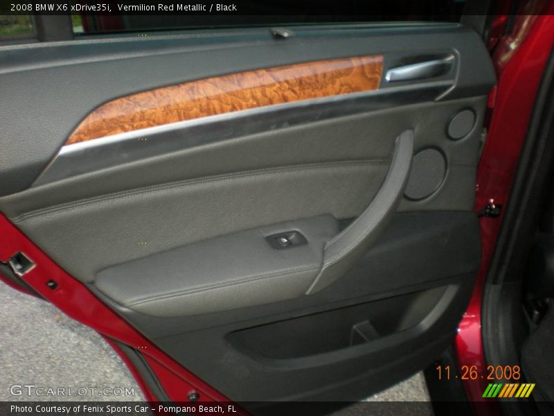 Vermilion Red Metallic / Black 2008 BMW X6 xDrive35i