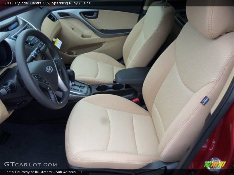 Sparkling Ruby / Beige 2013 Hyundai Elantra GLS