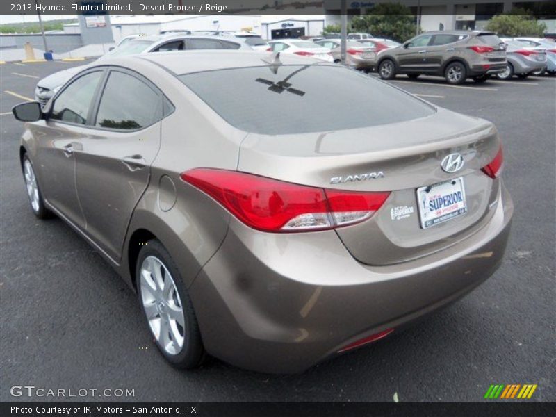 Desert Bronze / Beige 2013 Hyundai Elantra Limited
