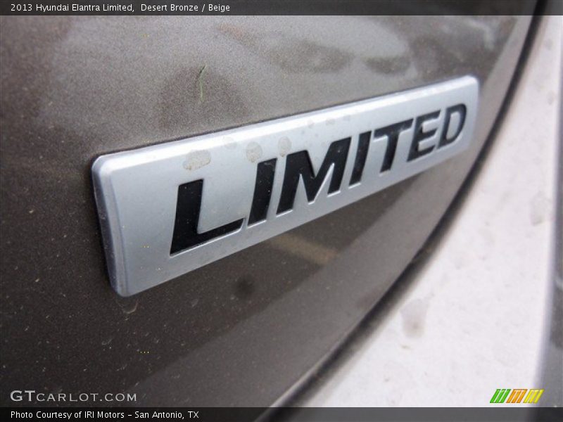 Desert Bronze / Beige 2013 Hyundai Elantra Limited