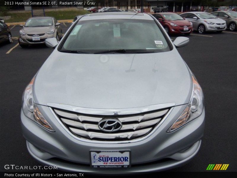 Radiant Silver / Gray 2013 Hyundai Sonata SE 2.0T