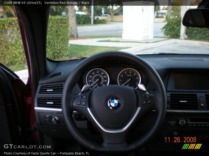 Vermilion Red Metallic / Black 2008 BMW X6 xDrive35i