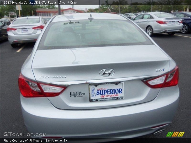 Radiant Silver / Gray 2013 Hyundai Sonata SE 2.0T