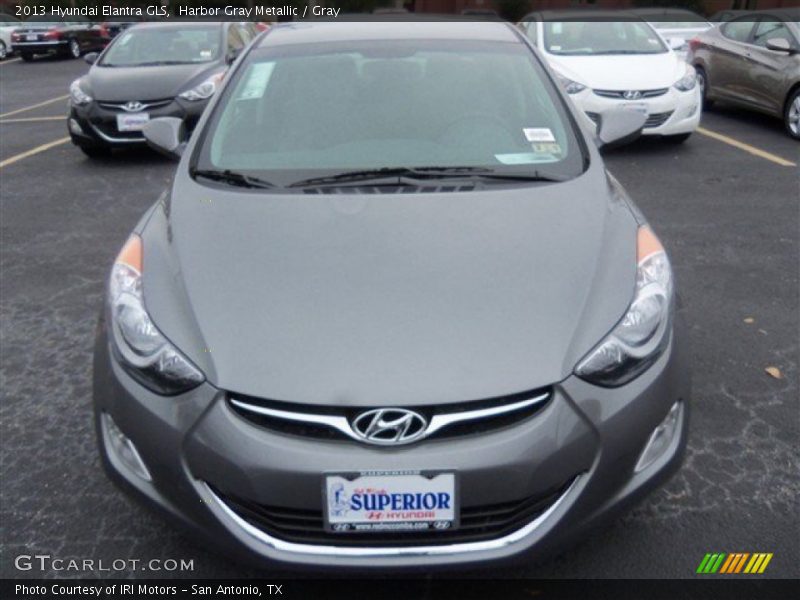 Harbor Gray Metallic / Gray 2013 Hyundai Elantra GLS