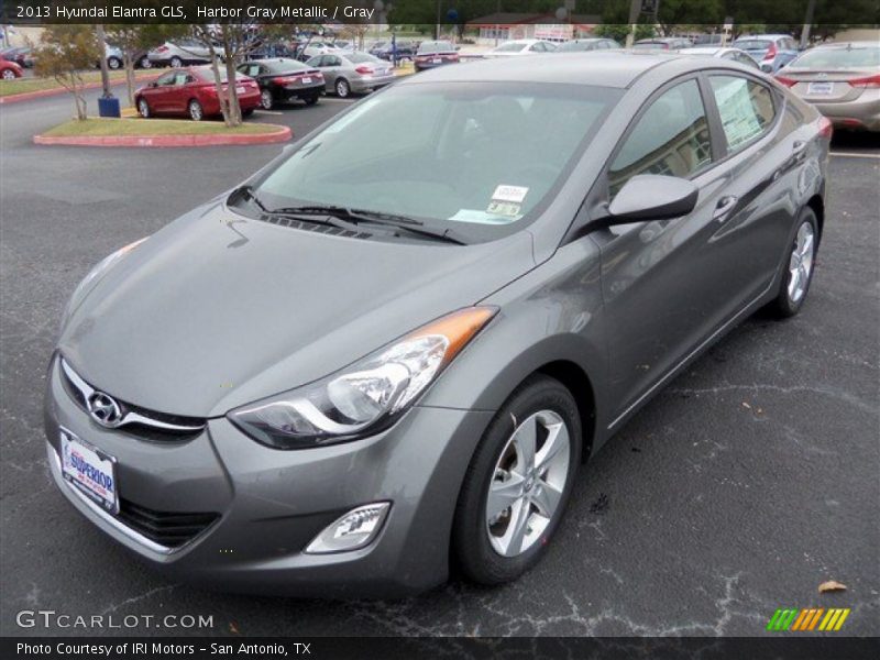 Harbor Gray Metallic / Gray 2013 Hyundai Elantra GLS