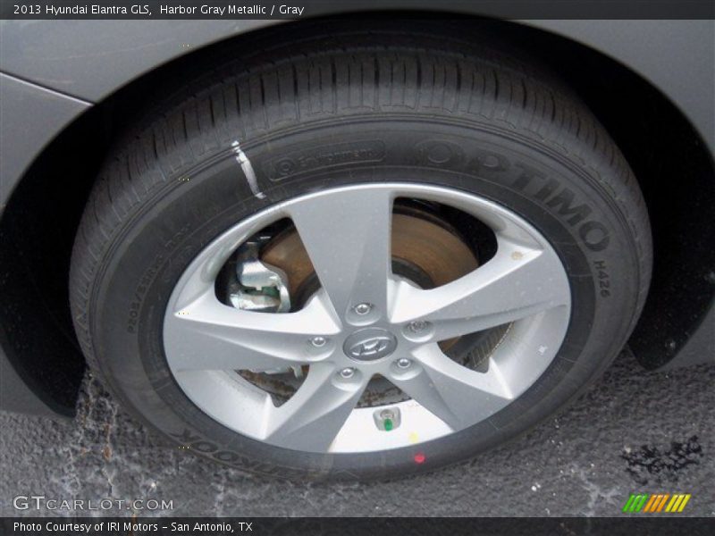 Harbor Gray Metallic / Gray 2013 Hyundai Elantra GLS
