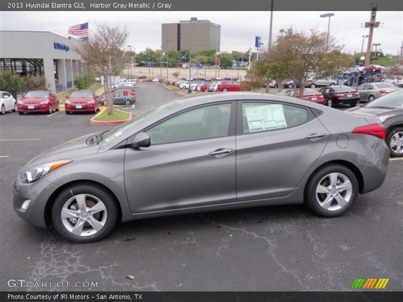 Harbor Gray Metallic / Gray 2013 Hyundai Elantra GLS
