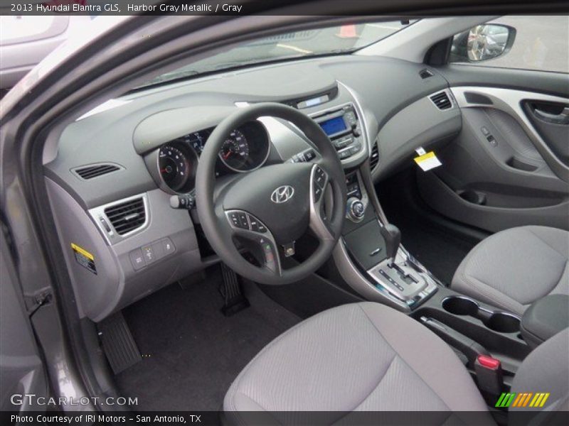 Harbor Gray Metallic / Gray 2013 Hyundai Elantra GLS