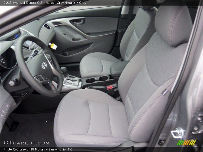 Harbor Gray Metallic / Gray 2013 Hyundai Elantra GLS