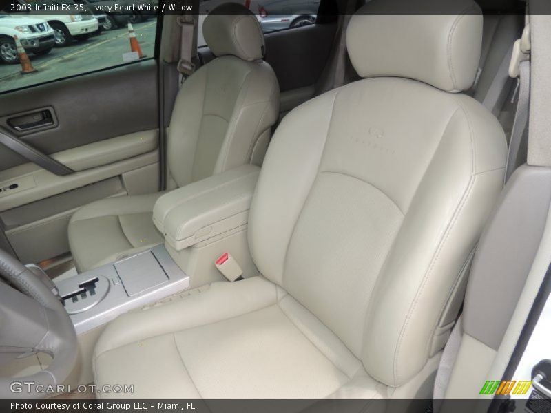 Ivory Pearl White / Willow 2003 Infiniti FX 35