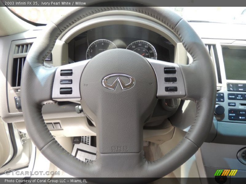 Ivory Pearl White / Willow 2003 Infiniti FX 35