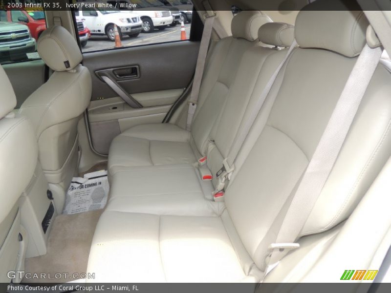 Ivory Pearl White / Willow 2003 Infiniti FX 35