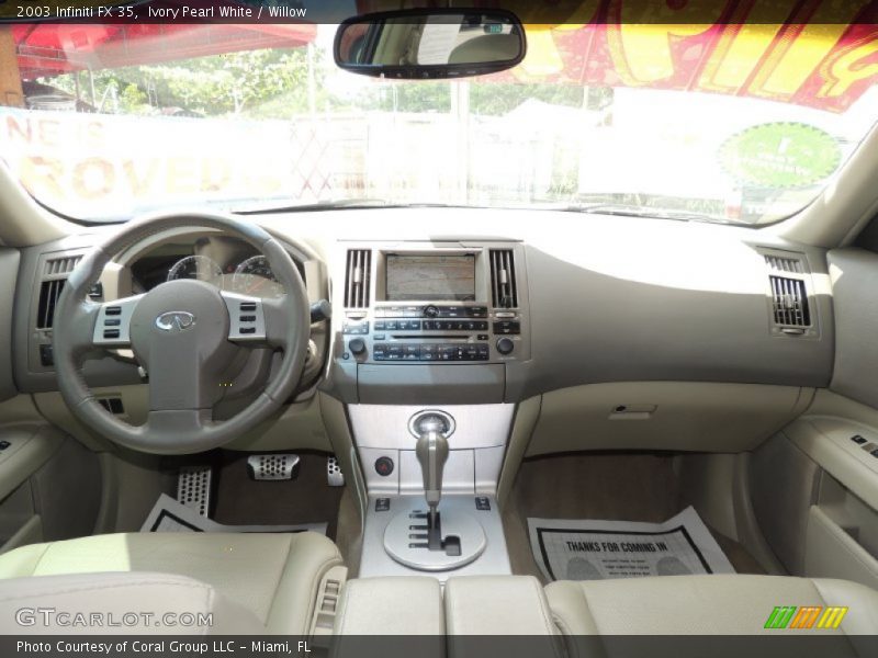 Ivory Pearl White / Willow 2003 Infiniti FX 35