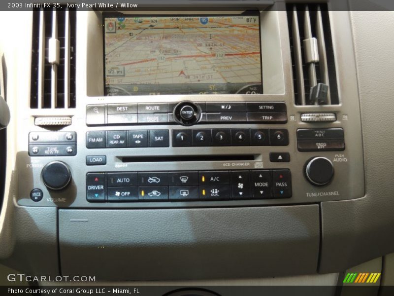 Ivory Pearl White / Willow 2003 Infiniti FX 35