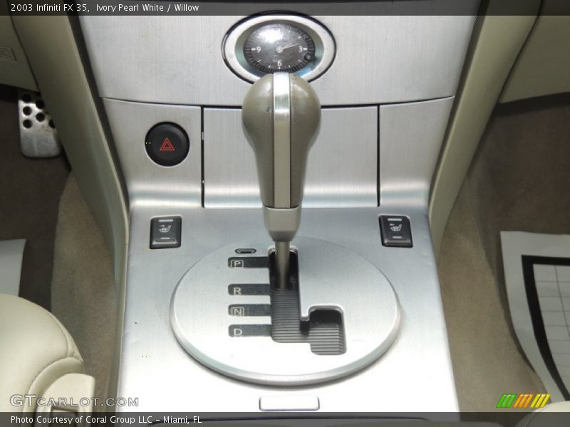 Ivory Pearl White / Willow 2003 Infiniti FX 35