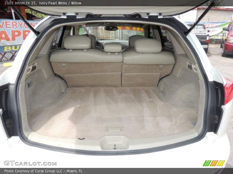 Ivory Pearl White / Willow 2003 Infiniti FX 35