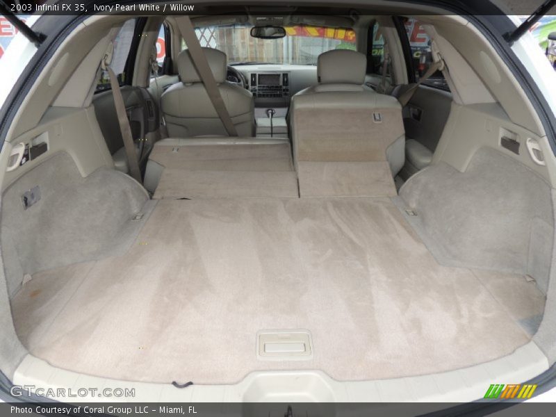 Ivory Pearl White / Willow 2003 Infiniti FX 35