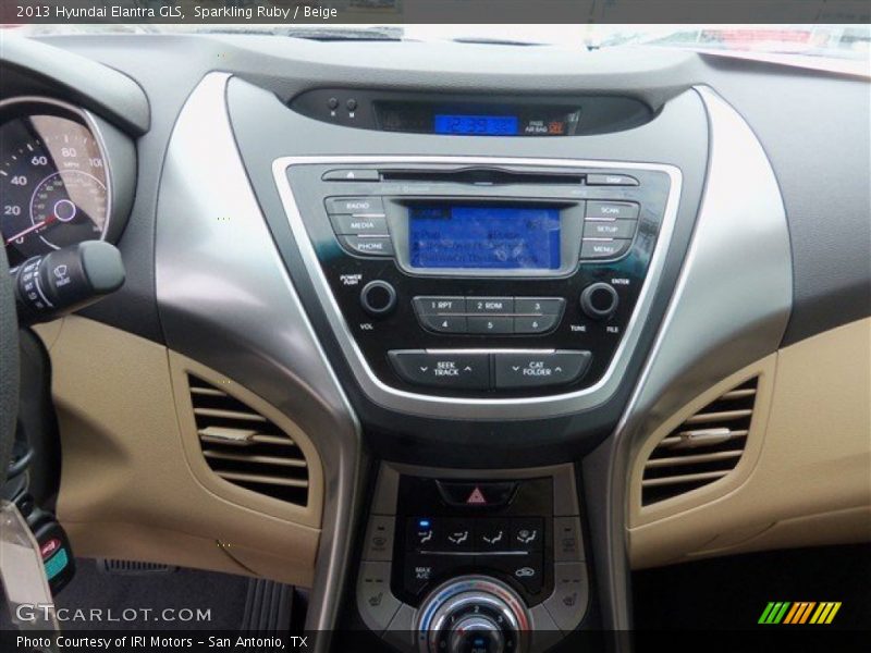 Sparkling Ruby / Beige 2013 Hyundai Elantra GLS