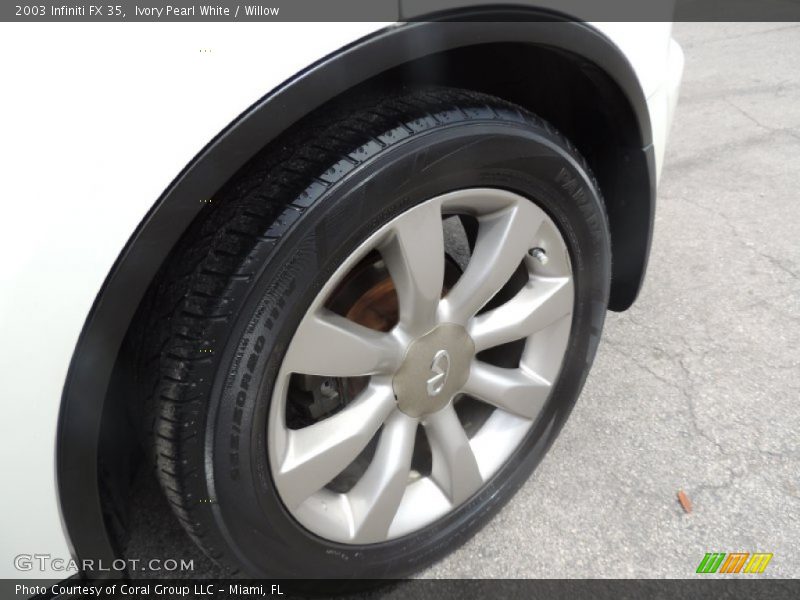 Ivory Pearl White / Willow 2003 Infiniti FX 35
