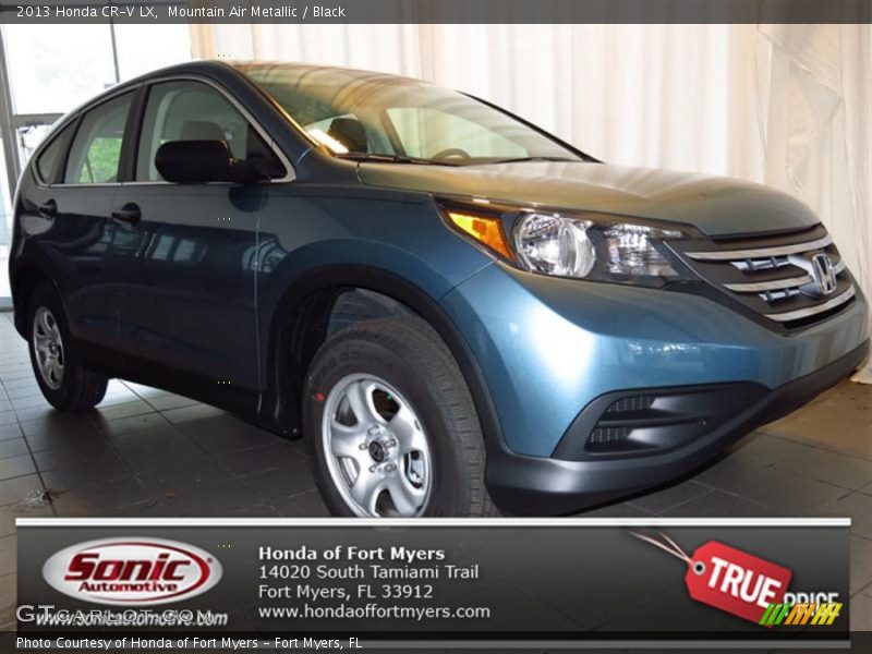 Mountain Air Metallic / Black 2013 Honda CR-V LX