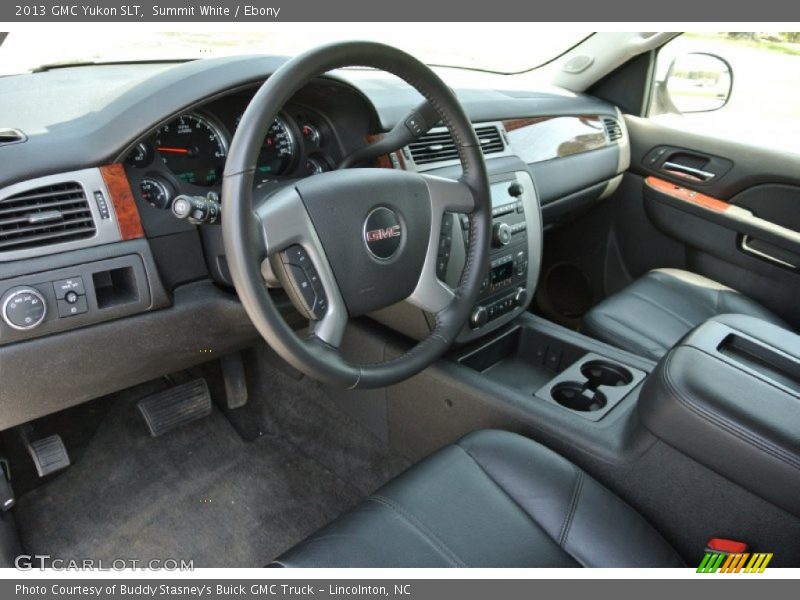Summit White / Ebony 2013 GMC Yukon SLT