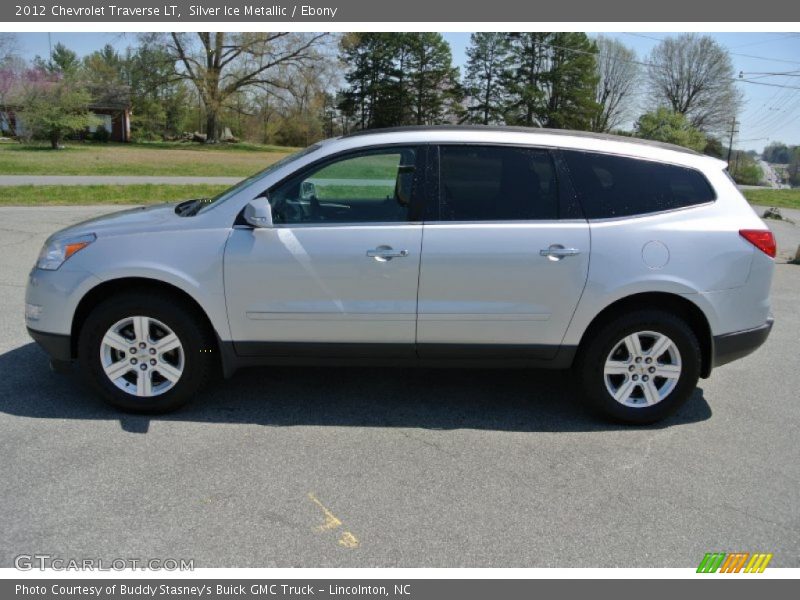 Silver Ice Metallic / Ebony 2012 Chevrolet Traverse LT