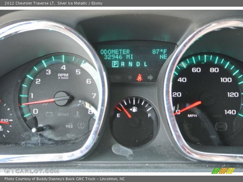 Silver Ice Metallic / Ebony 2012 Chevrolet Traverse LT