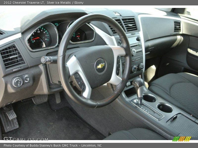 Silver Ice Metallic / Ebony 2012 Chevrolet Traverse LT