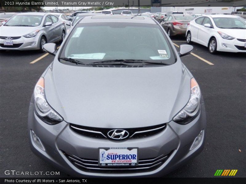 Titanium Gray Metallic / Gray 2013 Hyundai Elantra Limited