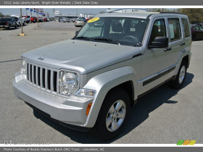 Bright Silver Metallic / Dark Slate Gray 2012 Jeep Liberty Sport