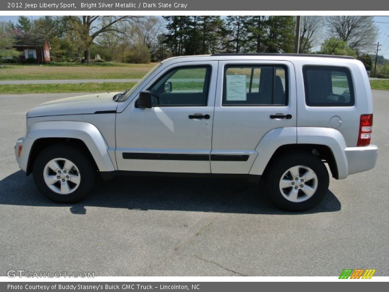 Bright Silver Metallic / Dark Slate Gray 2012 Jeep Liberty Sport