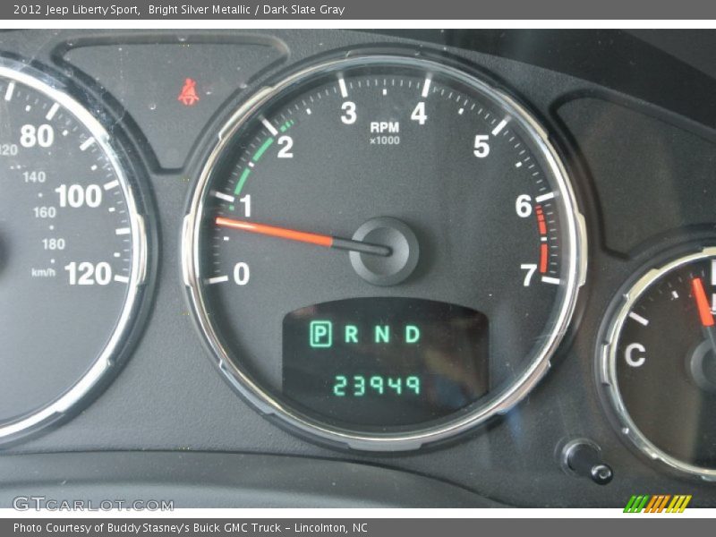 Bright Silver Metallic / Dark Slate Gray 2012 Jeep Liberty Sport