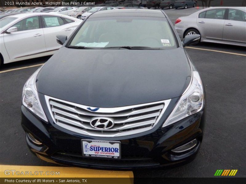 Midnight Blue Pearl / Camel 2013 Hyundai Azera